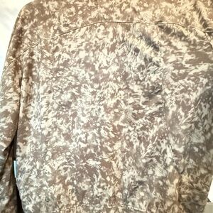 Lululemon Bombs Away Black / Olive Green Camo Print Reversible Zip Jacket